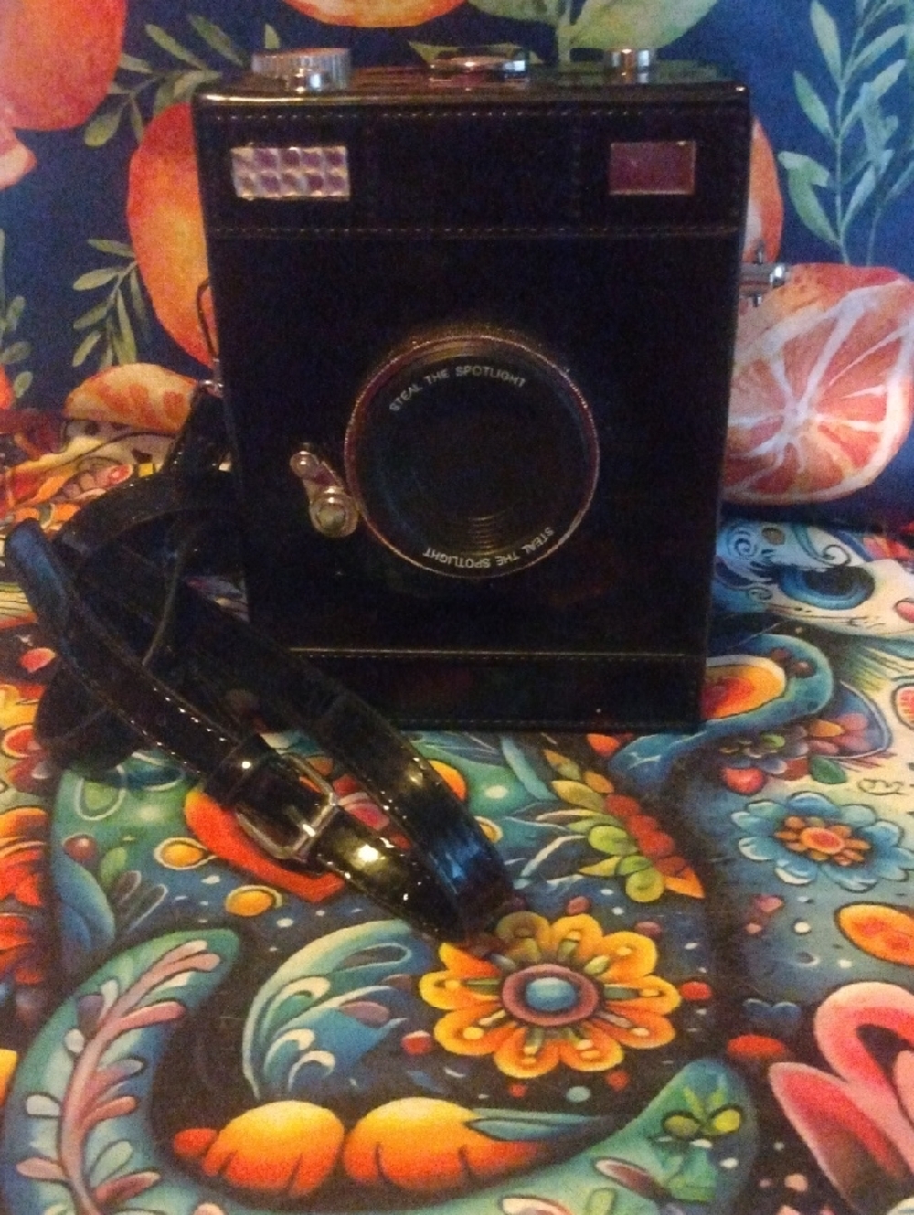 Novelty Black Box Camera  Shoulder Bag With Strap